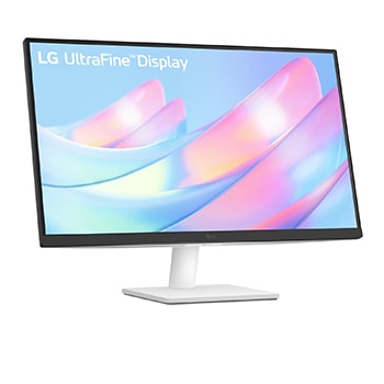 LG 27'' IPS монитор LG 27US500-W 4K UHD UltraFine™, вид сбоку под углом +15 градусов, 27US500-W, thumbnail 4