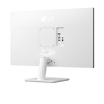 LG 27'' IPS монитор LG 27US500-W 4K UHD UltraFine™, вид сзади в перспективе, 27US500-W, thumbnail 8