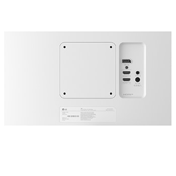 LG 27'' IPS монитор LG 27US500-W 4K UHD UltraFine™, разъемы крупным планом, 27US500-W, thumbnail 9