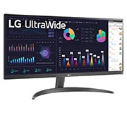LG 29'' Монитор LG 29WQ500-B 21:9 UltraWide™ Full HD IPS с AMD FreeSync™, вид сбоку под углом +15 градусов, 29WQ500-B, thumbnail 3