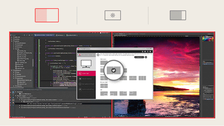 Приложение OnScreen Control с удобным интерфейсом пользователя.	