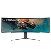 LG 49'' изогнутый игровой монитор LG 49GR85DC-B UltraGear™ QHD 32:9 | 240Hz, вид спереди, 49GR85DC-B, thumbnail 1