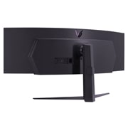 LG 49'' изогнутый игровой монитор LG 49GR85DC-B UltraGear™ QHD 32:9 | 240Hz, вид сзади в перспективе, 49GR85DC-B, thumbnail 9