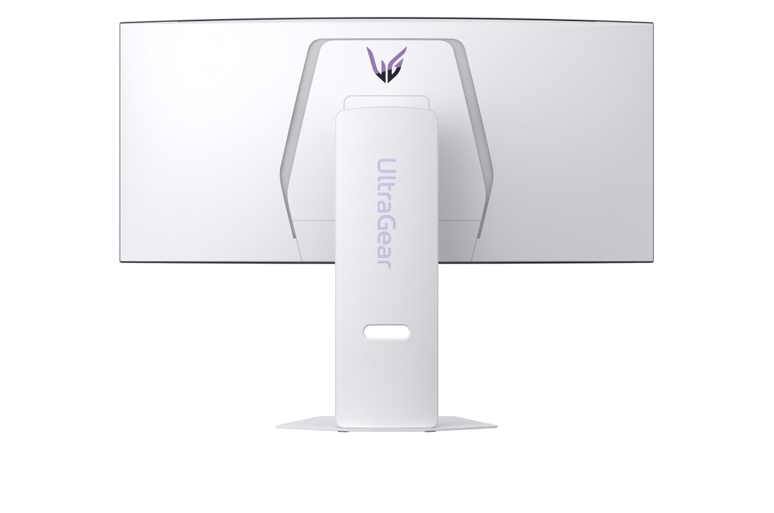 LG 34-дюймовый изогнутый игровой смарт-монитор LG UltraGear™ OLED 240Hz WQHD | webOS 0.03ms (GtG), 240Hz, DisplayHDR True Black 400, вид сзади с несветящимися индикаторами, 34GX90SA-W, thumbnail 11