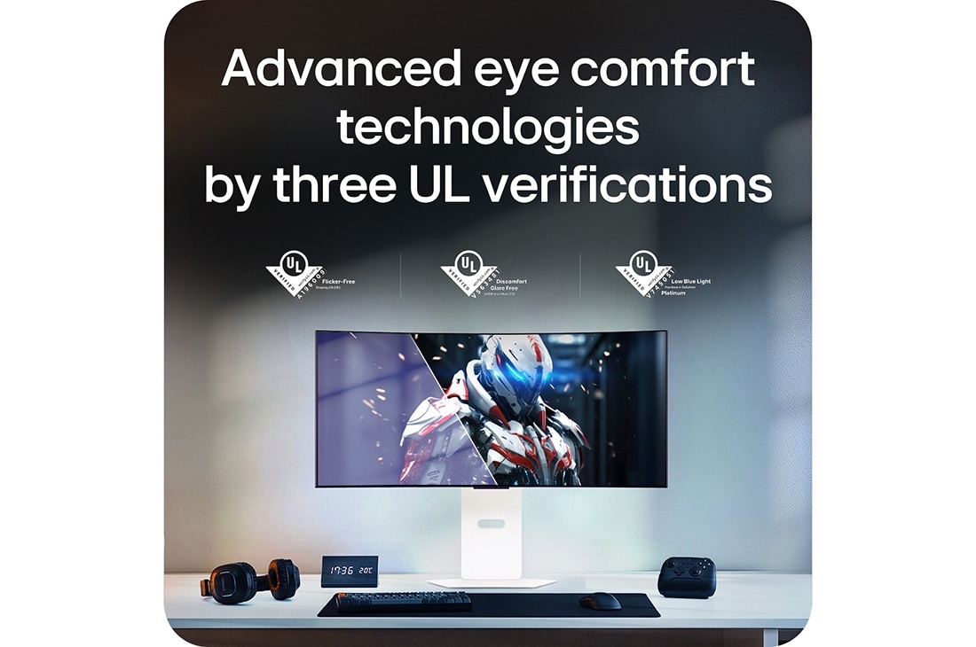 LG 34-дюймовый изогнутый игровой смарт-монитор LG UltraGear™ OLED 240Hz WQHD | webOS 0.03ms (GtG), 240Hz, DisplayHDR True Black 400, 34GX90SA-W, thumbnail 13