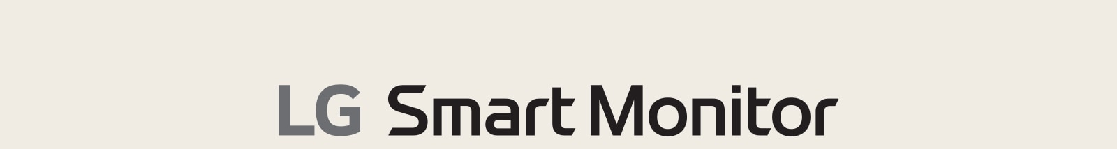 Логотип LG Smart Monitor.