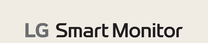 Логотип LG Smart Monitor.