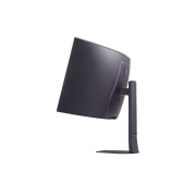 LG Игровой изогнутый монитор LG UltraGear™ OLED GX9 5K2K Dual-Mode 45” (45GX950A-B), вид сбоку наклоненного монитора, 45GX950A-B, thumbnail 10