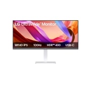 LG 34-дюймовый сверхширокий IPS-дисплей с разрешением 21:9 WFHD (2560x1080), Вид спереди, 34U530A-W, thumbnail 1