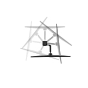 LG 31.5'' UHD 4K Монитор LG 32UN880K-B IPS Ergo c USB-C, вид сверху с повёрнутым монитором на ±280˚, 32UN880K-B, thumbnail 6