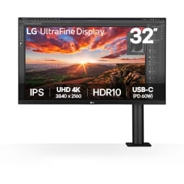 31,5-дюймовый монитор UHD 4K Ergo IPS с портом USB Type-C ™2