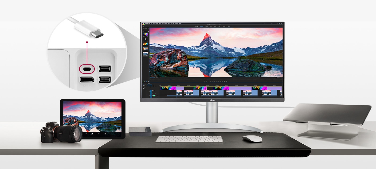 USB-C обеспечивает простое управление и подключение.