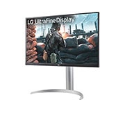 LG 27'' Монитор LG 27UP650K-W UHD 4K IPS с VESA DisplayHDR™ 400, вид сбоку под углом -15 градусов, 27UP650K-W, thumbnail 2