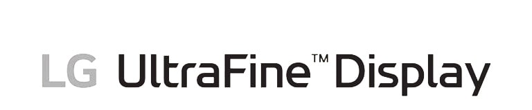 Logo du moniteur UltraFine LG.	