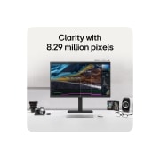 LG 31,5'' монитор LG 32U720A-B 4K UHD UltraFine™, Настенное крепление и вид портов, 32U720A-B, thumbnail 12