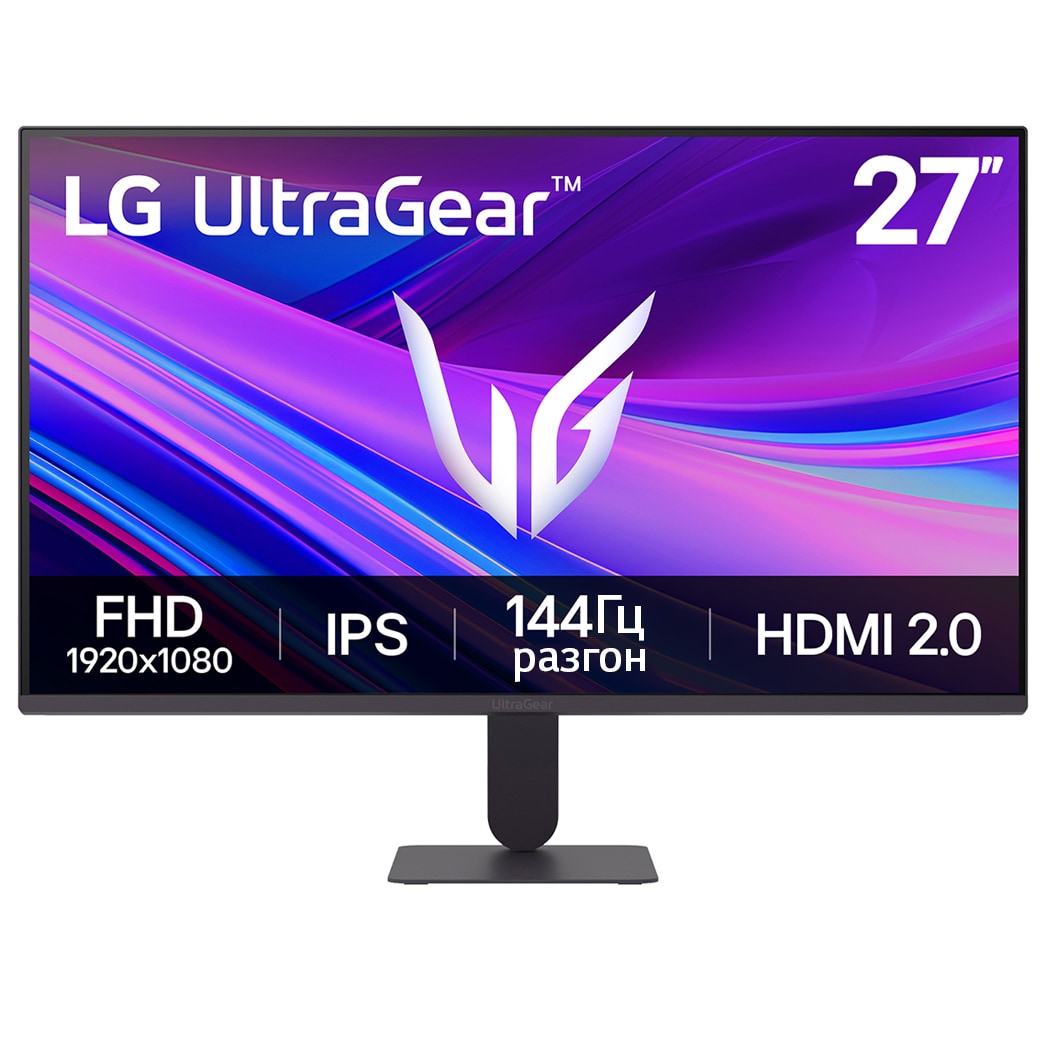 LG Игровой монитор LG UltraGear™ G4 27-дюймовый 144 Гц, FHD IPS | 27G411A NVIDIA® G-SYNC® Compatible, SRGB 99% (станд.), вид спереди, 27G411A-B, thumbnail 1