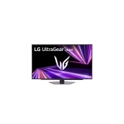 LG UltraGear™ GX7 27'' Игровой монитор 240Hz OLED QHD |27GX704A  |  DisplayHDR™ True Black 400, 0.03 мс (GtG), панель Glare, Вид спереди с опущенной подставкой., 27GX704A-B, thumbnail 5