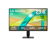 LG 24-дюймовый монитор LG U4, IPS Full HD 144 Гц, Вид спереди, 24U411B-B, thumbnail 1