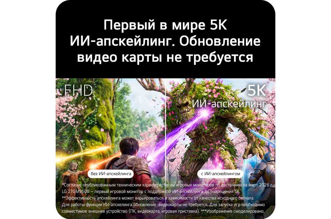 LG 27-дюймовый игровой монитор UltraGear evo GM9, Hyper Mini LED 5K, 27GM950B-B, thumbnail 8