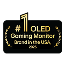 Изображение логотипа «Лучший бренд игровых мониторов OLED 2025&nbsp;года в США»