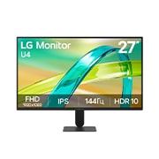 LG 27-дюймовый монитор LG U4, IPS Full HD 144&nbsp;Гц, Front view, 27U411B-B, thumbnail 1