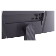 LG 25-дюймовый игровой монитор UltraGear™ G5 с частотой 200 Гц и разрешением FHD, Вид монитора сзади, показывающий место крепления подставки и задние порты, 25G523B-B, thumbnail 14
