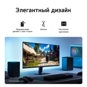 LG 27-дюймовый игровой монитор UltraGear™ G4 144&nbsp;Гц FHD, На экране изображен мчащийся вперед желтый гоночный автомобиль с крупной надписью «1ms MBR» (уменьшение размытия движений). , 27G414B-B, thumbnail 8