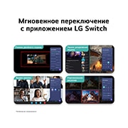 LG 27’’ игровой монитор LG UltraGear™ G5 с частотой 200&nbsp;Гц и разрешением FHD, Изображение с обзором функций, показывающее интерфейс игрового монитора с настройкой дисплея с двумя режимами, умное разделение экрана для работы с несколькими задачами, запуск видеозвонка в один клик, 27G523B-B, thumbnail 11