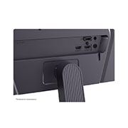 LG 27’’ игровой монитор LG UltraGear™ G5 с частотой 200&nbsp;Гц и разрешением FHD, Вид монитора сзади, показывающий место крепления подставки и задние порты, 27G523B-B, thumbnail 14