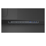 LG Игровой монитор LG UltraGear™ G6 27&nbsp;дюймов 300&nbsp;Гц QHD IPS | 27G640A с DCI-P3 95% (станд.), VESA DisplayHDR™ 400, 1 мс (серый к серому), USB-C (питание 15&nbsp;Вт), вид сзади крупным планом на порты для подключения, 27G640A-B, thumbnail 17