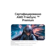 LG 34-дюймовый ультраширокий изогнутый (1800R) монитор LG WQHD 120&nbsp;Гц, Изогнутый ультраширокий монитор LG иллюстрирует технологию AMD FreeSync Premium с параллельным сравнением отключенного и включенного режима., 34U601B-B, thumbnail 10