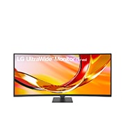 LG 34-дюймовый изогнутый (1800R) монитор LG UltraWide™ 34U640B WQHD 144 Гц с HDR 10 и sRGB 99% (станд.), Вид спереди под углом на ультраширокий монитор (слева), 34U620B-B, thumbnail 2