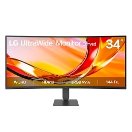 34-дюймовый изогнутый монитор LG UltraWide с разрешением WQHD, поддержкой HDR10, частотой обновления 144&nbsp;Гц и портом USB-C.2