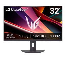 32-дюймовый изогнутый игровой монитор LG UltraGear™ QHD 180 Гц 1 мс (серый к серому)2