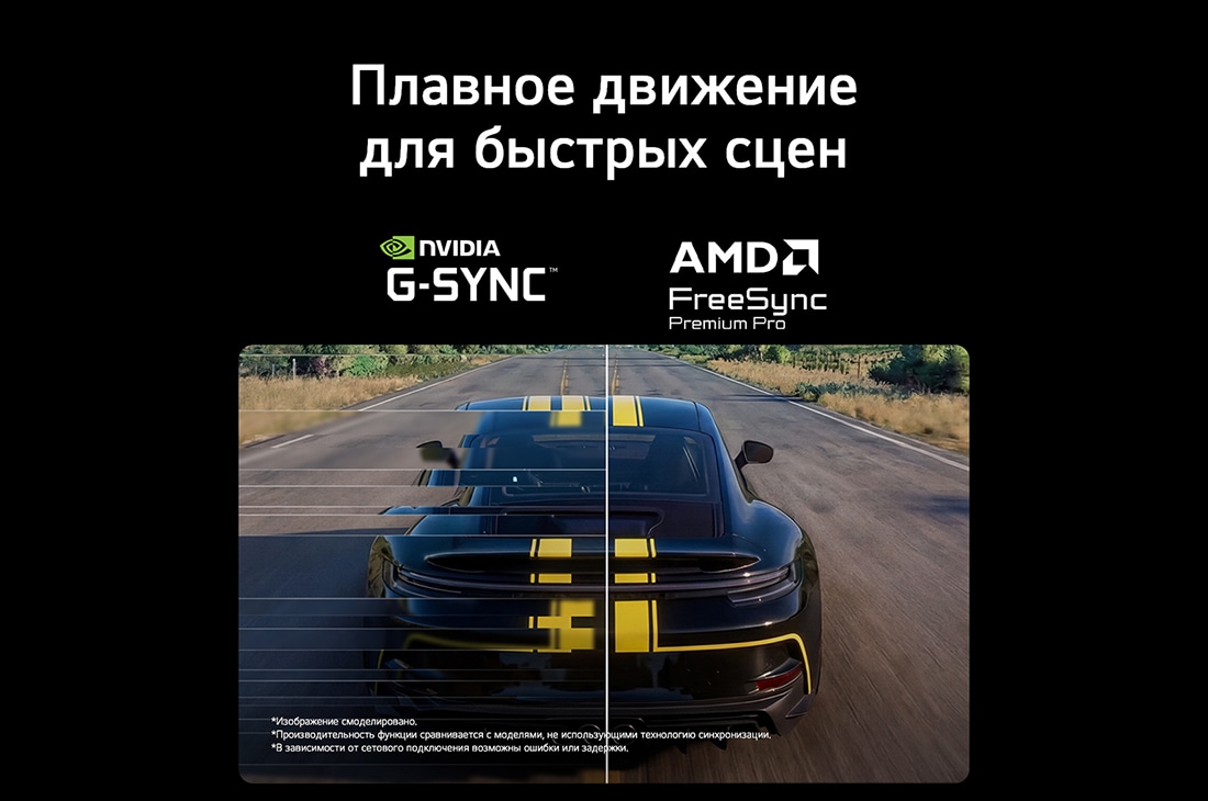 LG 27’’ игровой монитор LG UltraGear™ G4 FHD 144&nbsp;Гц, Сцена гонки из игры Assetto Corsa Competizione на игровом мониторе с поддержкой Adaptive Sync, NVIDIA G-SYNC и AMD FreeSync для плавного геймплея без разрывов., 27G411B-B, thumbnail 9