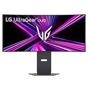 LG 34-дюймовый изогнутый игровой монитор LG UltraGear™ OLED 240&nbsp;Гц WQHD | 0,03&nbsp;мс (серый к серому), DisplayHDR True Black 400, USB-C (подача питания 65&nbsp;Вт) и HDMI&nbsp;2.1, вид спереди, 34GX900A-B, thumbnail 1