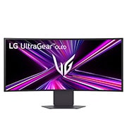 LG 34-дюймовый изогнутый игровой монитор LG UltraGear™ OLED 240&nbsp;Гц WQHD | 0,03&nbsp;мс (серый к серому), DisplayHDR True Black 400, USB-C (подача питания 65&nbsp;Вт) и HDMI&nbsp;2.1, вид сбоку, 34GX900A-B, thumbnail 4