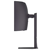 LG 34-дюймовый изогнутый игровой монитор LG UltraGear™ OLED 240&nbsp;Гц WQHD | 0,03&nbsp;мс (серый к серому), DisplayHDR True Black 400, USB-C (подача питания 65&nbsp;Вт) и HDMI&nbsp;2.1, вид сзади со светящимися индикаторами, 34GX900A-B, thumbnail 5