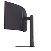 LG 34-дюймовый изогнутый игровой монитор LG UltraGear™ OLED 240&nbsp;Гц WQHD | 0,03&nbsp;мс (серый к серому), DisplayHDR True Black 400, USB-C (подача питания 65&nbsp;Вт) и HDMI&nbsp;2.1, вид сзади в перспективе, 34GX900A-B, thumbnail 7
