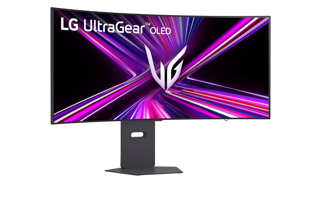 LG 39-дюймовый изогнутый игровой монитор LG UltraGear™ OLED 240&nbsp;Гц WQHD | 0,03&nbsp;мс (серый к серому), вид сбоку под углом -15&nbsp;градусов, 39GX900A-B, thumbnail 2