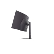 LG 45-дюймовый изогнутый игровой монитор LG UltraGear™ OLED 240&nbsp;Гц WQHD | 0,03&nbsp;мс (серый к серому), DisplayHDR True Black 400, USB-C (подача питания 65&nbsp;Вт) и HDMI&nbsp;2.1, вид сзади в перспективе, 45GX900A-B, thumbnail 7