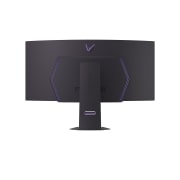 LG 45-дюймовый изогнутый игровой монитор LG UltraGear™ OLED 240&nbsp;Гц WQHD | 0,03&nbsp;мс (серый к серому), DisplayHDR True Black 400, USB-C (подача питания 65&nbsp;Вт) и HDMI&nbsp;2.1, крупный план задней эмблемы, 45GX900A-B, thumbnail 12