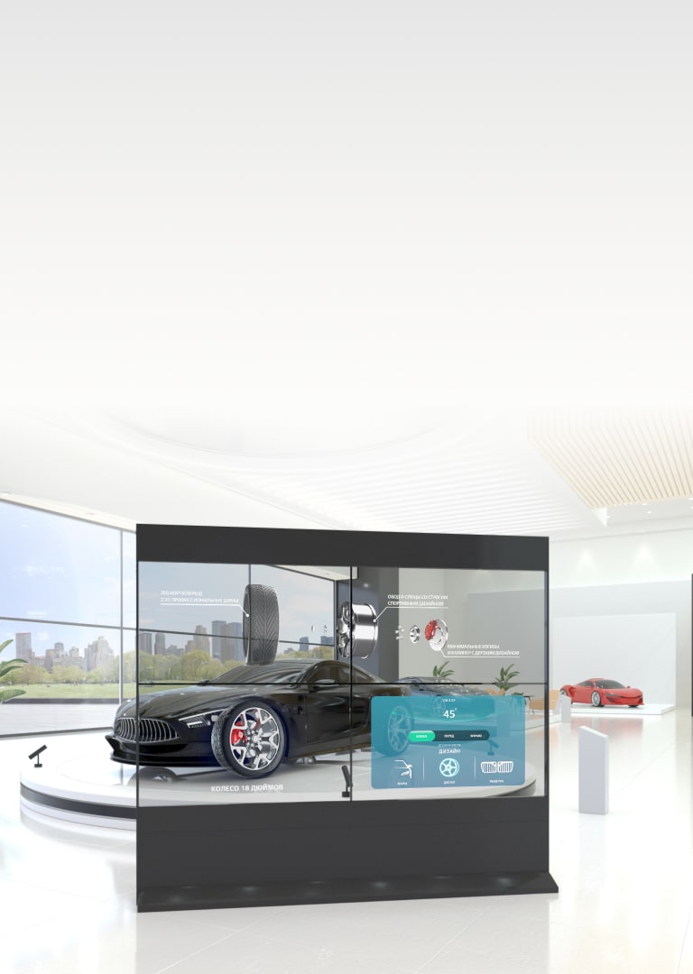 OLED прозрачные сенсорные экраны