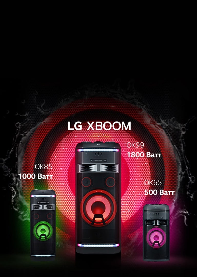 Мощные аудиосистемы LG XBOOM
