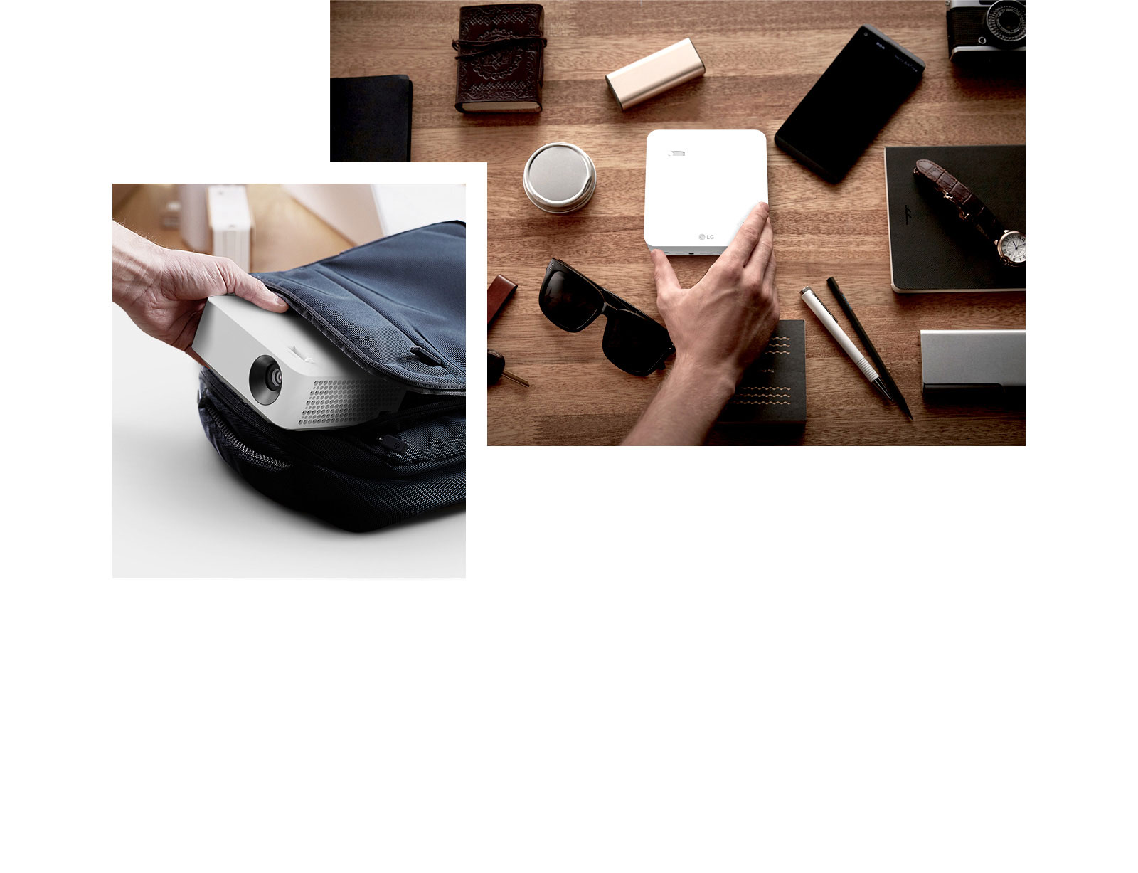 Проектор создан для перемещения одной рукой.