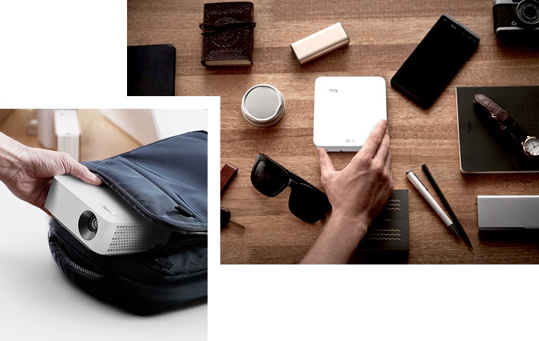 Проектор создан для перемещения одной рукой.