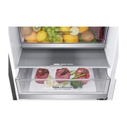 LG Холодильник LG GA-B509SMUM | Объем 384 л | DoorCooling+ | Зоны свежести| Винная полка | Серебристый, closeup view, GA-B509SMUM, thumbnail 8