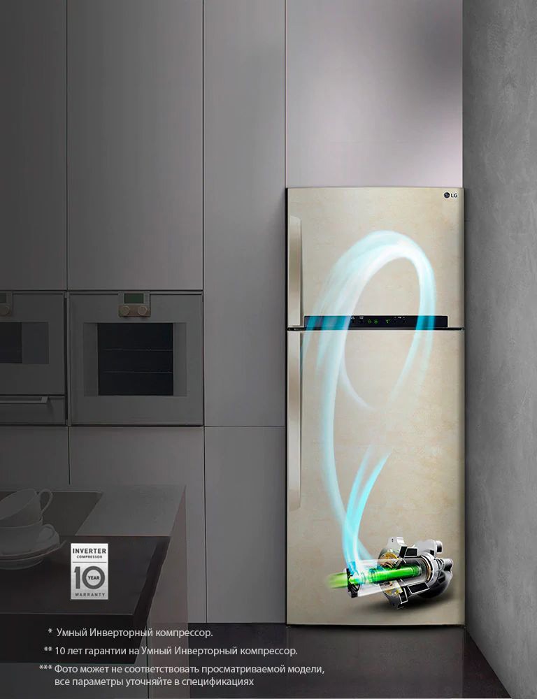 Smart Inverter* компрессор