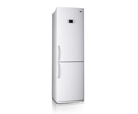 LG Холодильник с нижней морозильной, белого цвета. Высота 200 см., GA-479UVMA