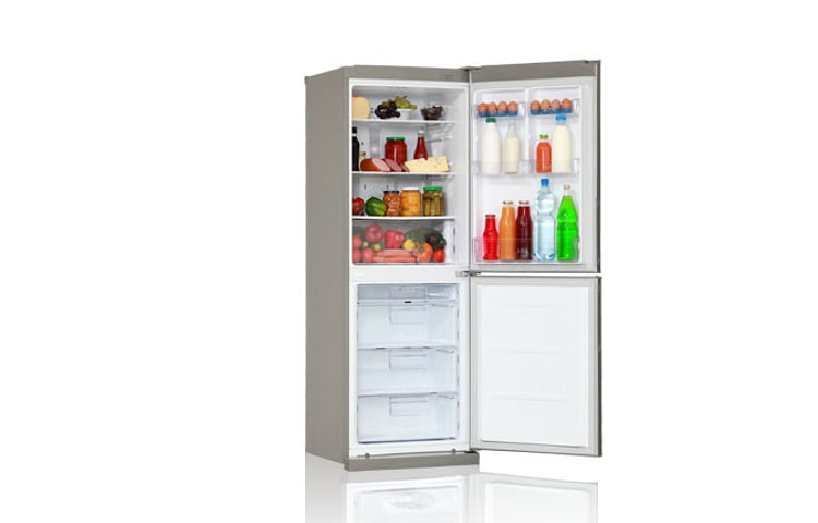 LG Холодильник с нижним расположением морозильной камеры , с системой охлаждения LG Total No Frost, цвет серебристый. Высота 173см., GA-B379PLQA, thumbnail 5